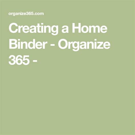 organize  household reference binder home binder binder
