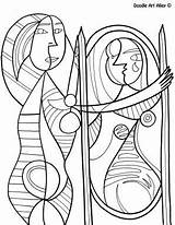 Picasso sketch template