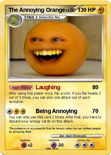 pokemon  annoying orange   laughing  pokemon card