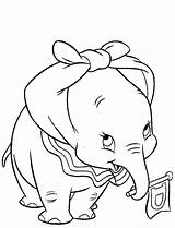 Dumbo Coloring Pages Printable Kids Disney sketch template