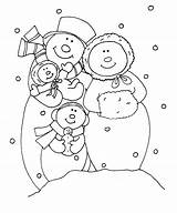 Snowman Family Coloring Pages Digi Stamps Snowmen Dearie Dolls Christmas Cute Color Printable Snow Colouring Posted Am Patterns Embroidery Visit sketch template