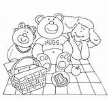 Teddy Bear Picnic Stamps Digi Colouring Kids Dearie Dolls Coloring Calendar Pages Clip Requested Digital Blogthis Email Twitter Repost sketch template