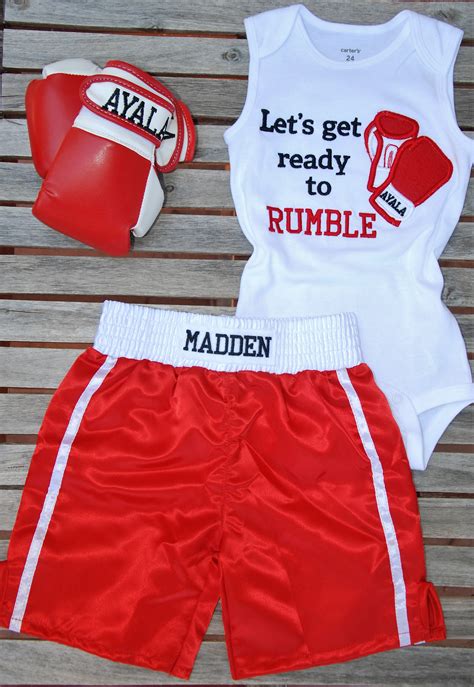 Muay Thai Birthday Set First Birthday Outfit Boxing Outfit Etsy