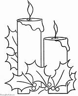 Christmas Coloring Candles Navidad Printable Guardado Raisingourkids Desde Colorear Para sketch template