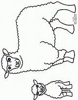 Coloring Sheep Baa Lamb Schaap Kleurplaat Silhouette Kleurplaten Baba sketch template