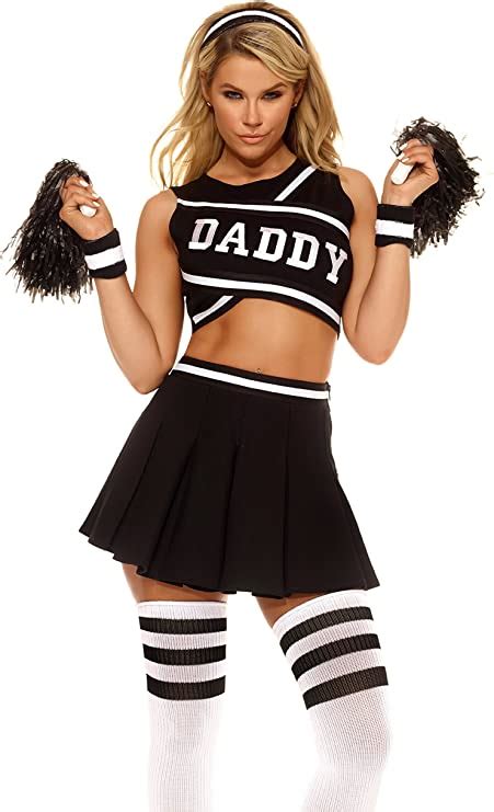 Forplay Daddys Girl Sexy Cheerleader Costume Black Amazon Ca