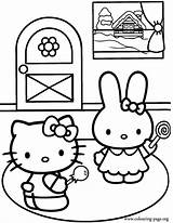 Kitty Hello Coloring Friends Pages Colouring Printable Cathy Print Color Big Para Sheets Popular Book Sheet Kids Drawing Library Clipart sketch template