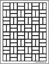 Coloring Pattern Brick Pages Wall Parquet Adults Kids Template Print Pdf Colorwithfuzzy sketch template