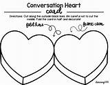 Conversation Hearts Kindness Valentine Heart Coloring Activity Pages Template School Activities Candy Packet Centers Bulletin Writing Valentines Organizer Graphic Bingo sketch template