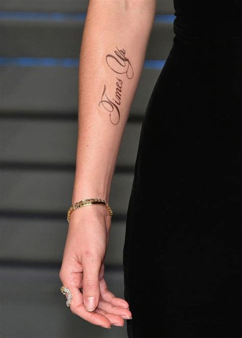Emma Watson Rocks ‘times Up’ Tattoo On Her Arm At Vanity