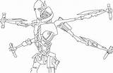 General Grievous Coloring Pages Printable Sheets Getcolorings Getdrawings sketch template