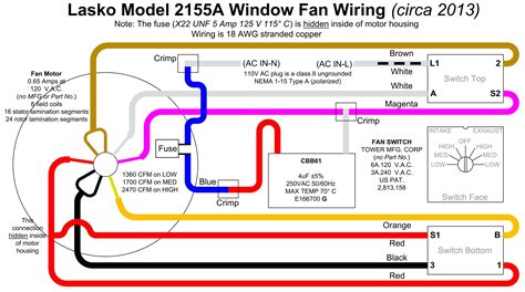 lasko tower fan wiring diagram