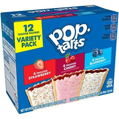 kellogg s pop tarts 12 ct variety pack frosted strawberry cherry
