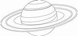 Saturn Planet Coloring Drawing Pages Outline Line Clipart Drawings Outlines Planets Jupiter Printable People Print Template Cliparts Book Plant Angle sketch template