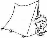 Tent sketch template