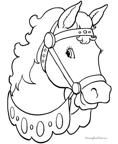 horse coloring pages horses
