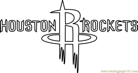 houston rockets coloring page  nba coloring pages