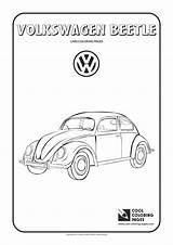 Coloring Volkswagen Beetle Pages Cars Cool Print Car Kids sketch template