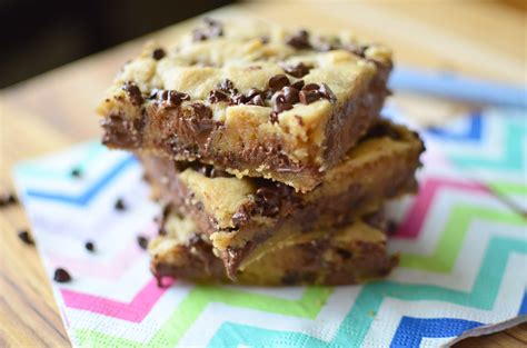 Double Chocolate Peanut Butter Cookie Bars Simple Sweet And Savory