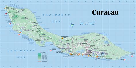 kaart curacao kaart
