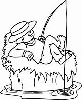 Coloring Pages Fishing Adult Fish Choose Board sketch template