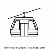 Cable Car Template Coloring sketch template
