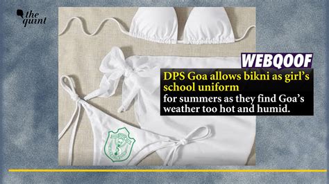 fact check  dps goa bikini uniform news satirical post  dps goa