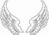 Wings Angels sketch template