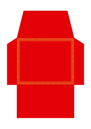 chinese red envelope blank  early years primary teaching