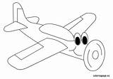 Airplane Coloringpage sketch template