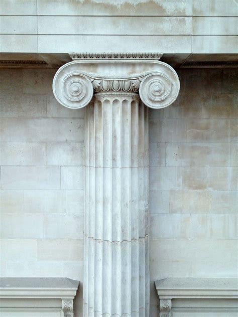 ionic column british museum ancient greek architecture museum