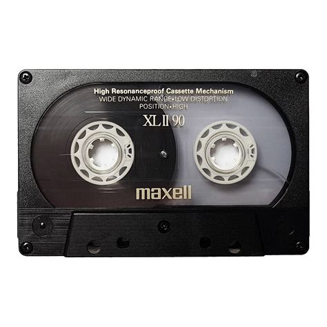 maxell xlii   chrome blank audio cassette tapes retro style media