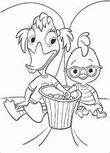 Coloring Chicken Little Pages Jo Kidz Krafty Center Mom Posted Am sketch template