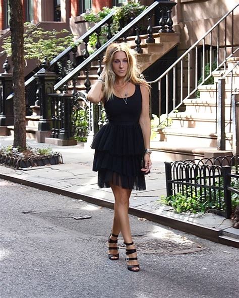sarah jessica parker s first little black dress has dropped and it s a