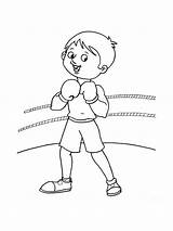 Boxing sketch template