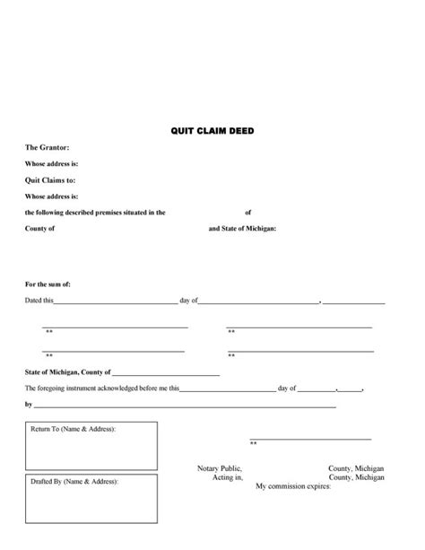 printable quit claim deed forms   aashe