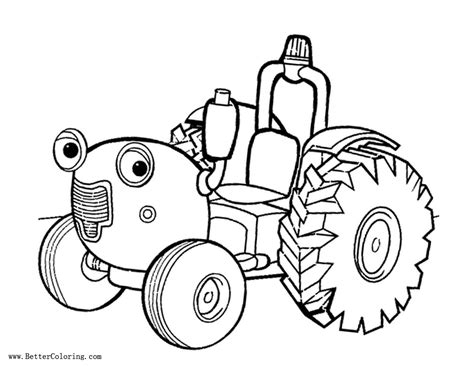 cartoon tractor coloring pages  printable coloring pages