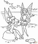 Silvermist Coloring Tinkerbell Pages Fairies Supercoloring Disney Color sketch template