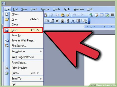 save  file  steps  pictures wikihow