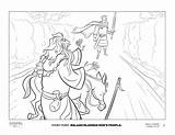 Balaam Worship Sunday July Kids sketch template