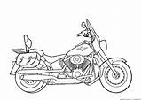 Coloring Motorcycle Pages Kids Printable Print Colouring Motorcycles Sheet Coloriage Cartoon Printables sketch template