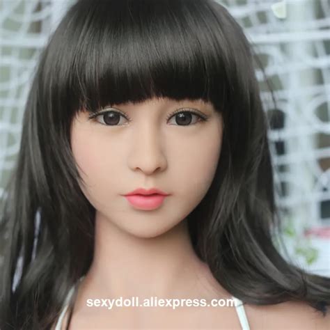new silicone sex doll head japanese face 33 tan for 135cm 140cm 145cm