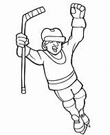 Hockey Player Coloring Score Drawing Field Netart Print Color Getdrawings sketch template