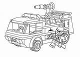 Lego Coloring Firetruck Pages Kids Duplo Printable City Fireman Sheets sketch template