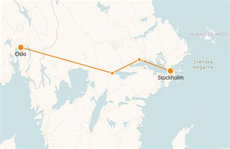 stockholm  oslo train cost schedule map scandic trains