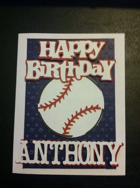 baseball birthday card birthday cards cards card making