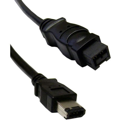 cable ieee  pp firewire black  compatible cable