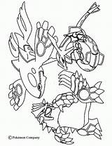 Coloring Pages Groudon Pokemon Popular sketch template