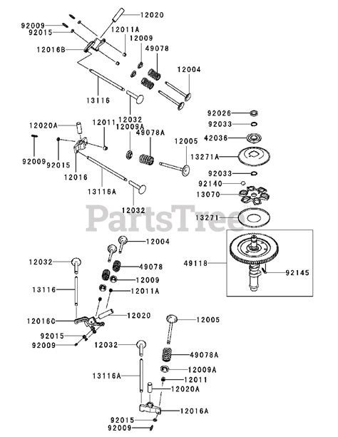 kawasaki fxv bs kawasaki engine valve camshaft parts lookup  diagrams partstree
