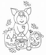 Halloween Piggy Little Digi Stamps Choose Board Dearie Dolls Coloring Pages sketch template